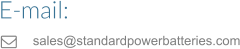 E-mail: sales@standardpowerbatteries.com